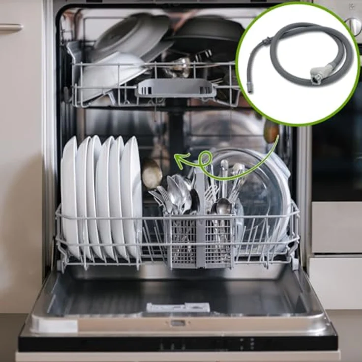 AEG Electrolux Sicherheitszulaufschlauch, Aquastop Zulaufschlauch mit elektrischem Anschluss 1,8 m Spülmaschine 50295663004 – Bild 7