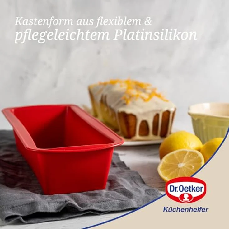 Dr. Oetker Kastenform 24 cm Flexxibel, Königskuchenform aus Silikon, Brotbackform für eindrucksvolle Kreationen, hochwertige Silikon-Kuchenform, Menge: 1 Stück – Bild 6