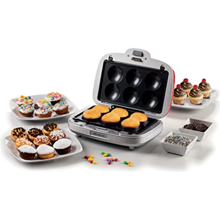 Ariete 1972 Sandwiches & Cookies Party Time, Elektrische Multifunktionsplatte, 700 Watt, 3 antihaftbeschichtete und auswechselbare Platten, Hellblau – Bild 5