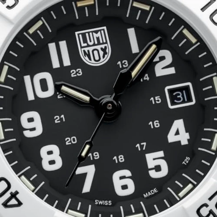 Luminox XS.4231.Set, Herren Analog Uhr mit Schweizer Quarzwerk, 45 mm CARBONOX Gehäuse, Silikonarmband, Wasserdicht bis 20 bar, Luminox Light Technology – Bild 5