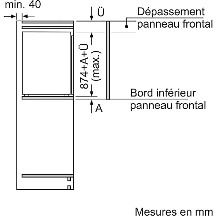 Bosch KIL22NSE0 Serie 2 Kühlschrank, Einbau, Höhe 88 cm, Energieklasse E – Bild 8