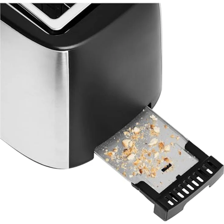 WMF Bueno Pro Toaster Langschlitz, 4er Toaser-Doppelschlitz, für 4 Toast- oder 2 Brotscheiben, XXL-Toast, Aufknusper-Funktion, 6 Bräunungsstufen, Brötchenaufsatz, edelstahl matt – Bild 4
