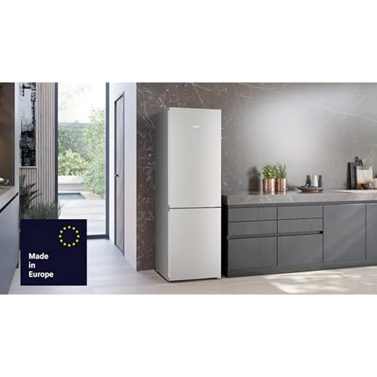 Siemens iQ300 KG36NVIBG, Kühl-Gefrierkombination mit 321 l, Energieeffizienzklasse B, Fresh Zone Fach, gebürsteter Stahl – Bild 2