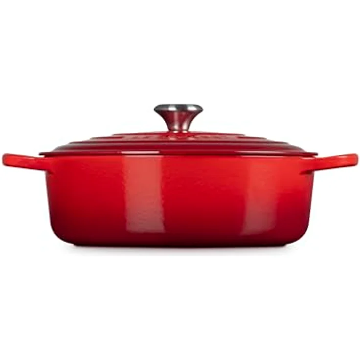 Le Creuset Signature Gourmet-Bräter rund Ø 30 cm Kirschrot – Bild 3