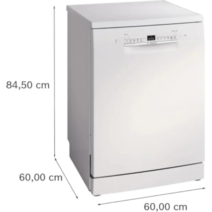 Bosch Serie 2 SMS2HTW06E, Freistehende Spülmaschine für 13 Maßgedecke, Energieeffizienz C, 5 Programme, Hygienefunktion, Höhenverstellbarer Oberkorb – Bild 9