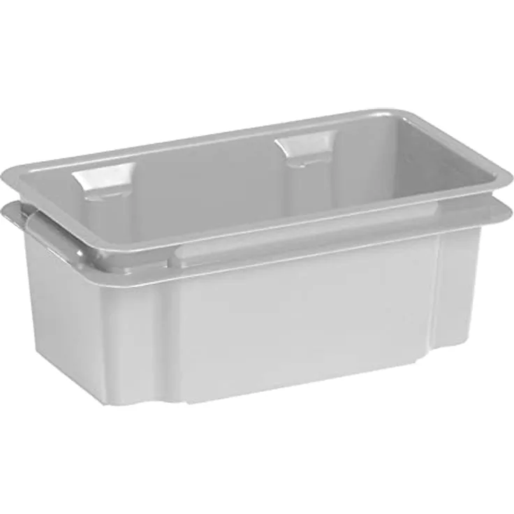 Keter Crownest Recycling Box 7 l, Hellgrau, 36 X 21 X 14.5 cm