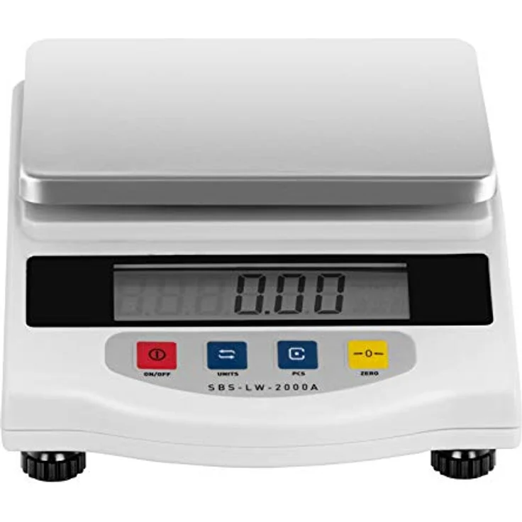 Steinberg Systems - SBS-LW-2000A - Präzisionswaage Feinwaage (2000 g / 0,01 g, 12 x 10 cm Stellfläche, LCD) silber – Bild 4