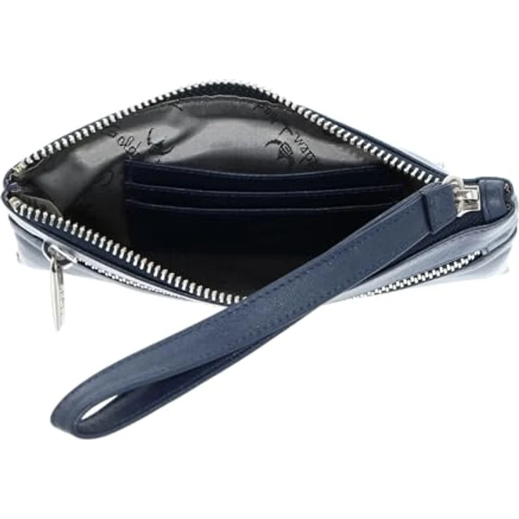 Golden Head Valencia Handtasche, Herren Leder mit RFID Schutz, 18 cm, Blau – Bild 2