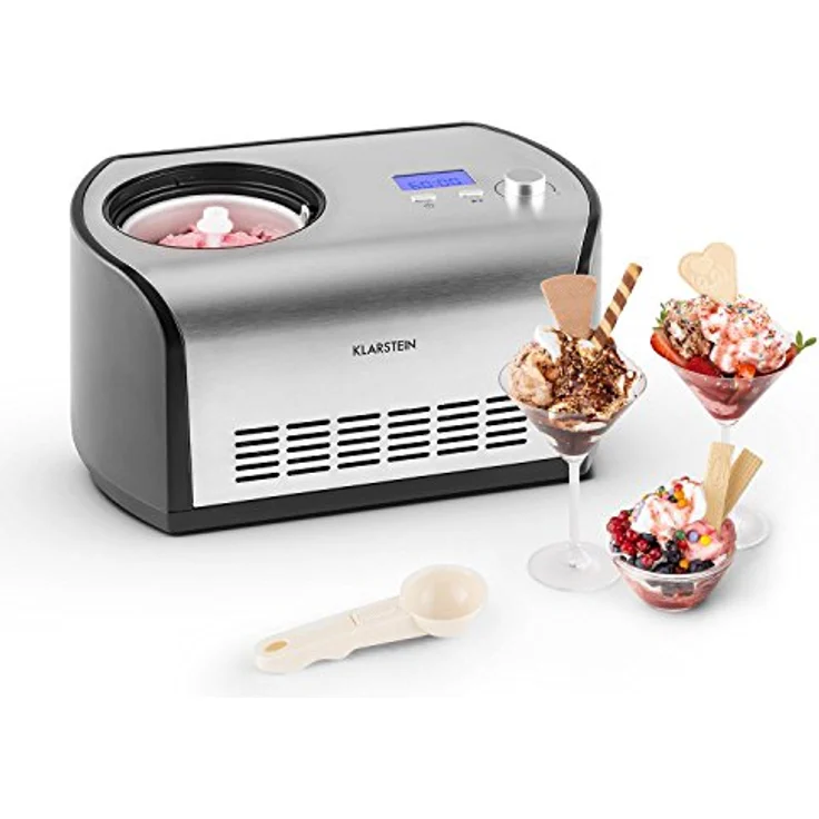 Klarstein Snowberry & Choc Eismaschine, 150W, Edelstahl, silber – Bild 6