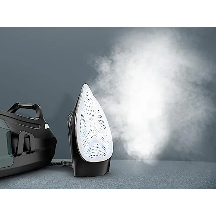 Rowenta DG9610 Eco Steam Pro Dampfbügelstation | 2800 Watt | 7,6 Bar | 140 g/Min. Dampfleistung | Dampfstoß: 460 g/Min. | Eco Design | Silence-Technologie | 1,1 Liter Kapazität | Schwarz/Eukalyptus – Bild 4