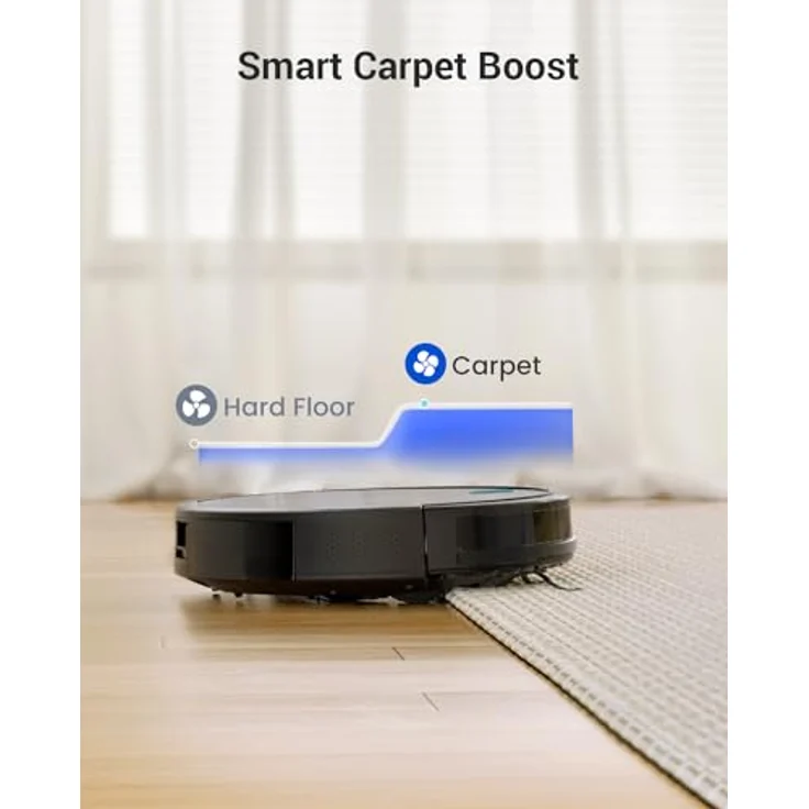 Proscenic 850T WLAN Saugroboter, Staubsauger Roboter mit Wischfunktion, 3000Pa Saugleistung auf Teppichen und Hartböden, Schwarz+blau – Bild 5
