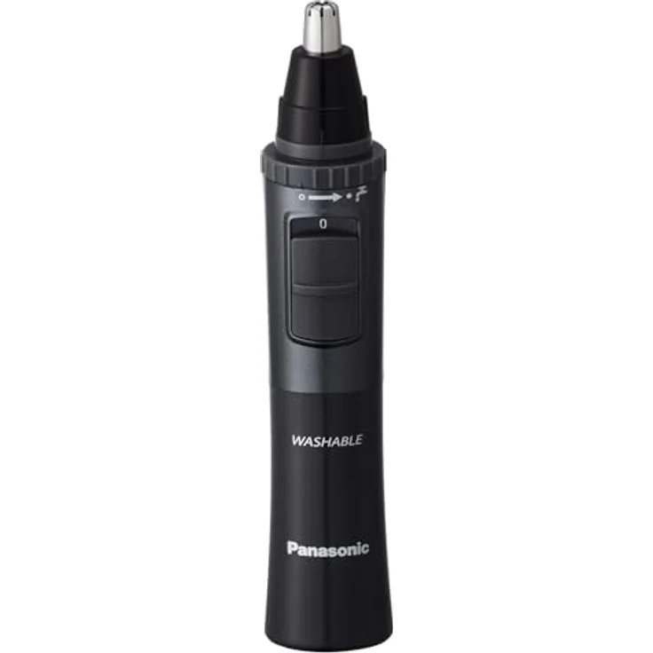 Panasonic Nasen- und Ohrhaartrimmer ER-GN33-H301, Hypoallergene Edelstahlklingen, Smart Wash System, ideal für unterwegs – Bild 1