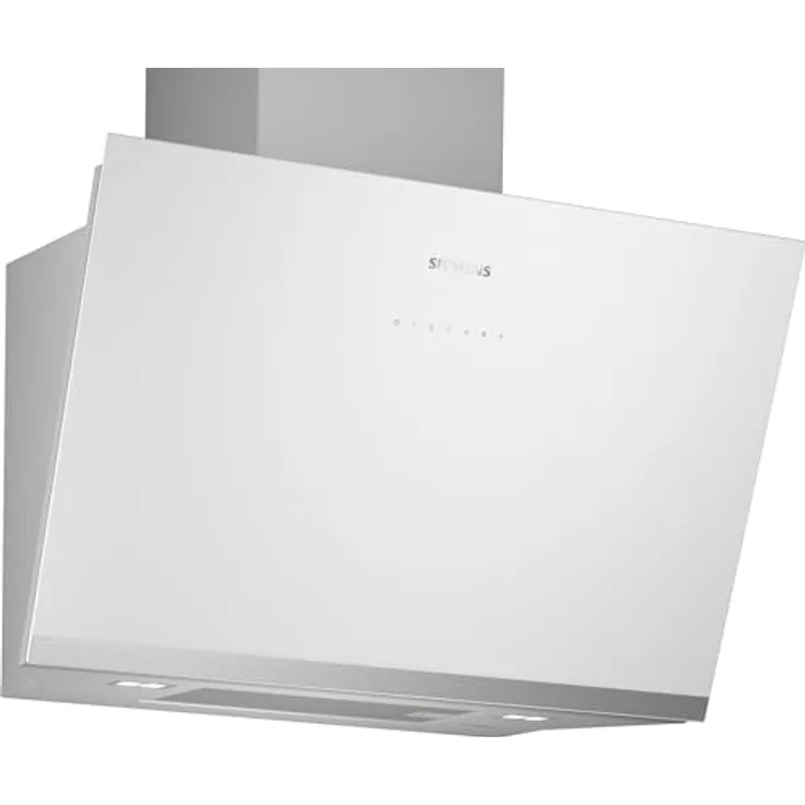 Siemens LC81KAN20 iQ500, Wandesse, 60 cm, Weiß mit Glasschirm, cookConnect System - Wandesse und Kochfeld, LED-Beleuchtung, Europas leistungsstärkste Schrägesse im Umluftbetrieb