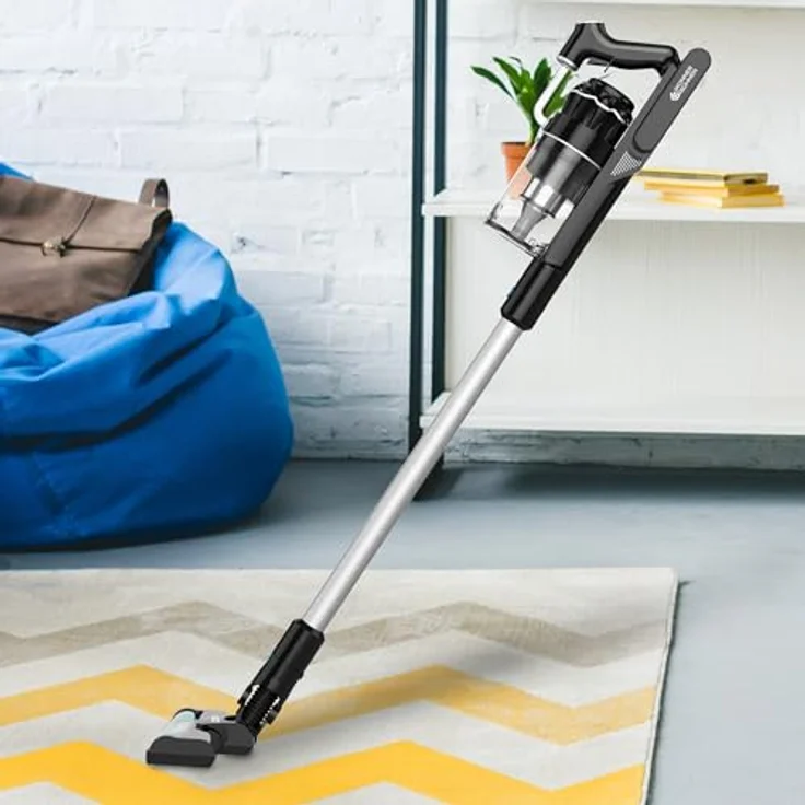 K&S Könner&Söhnen KS VC40 akku staubsauger | staubsauger beutellos mit 25000 Pa/300 W | handstaubsauger akku | bis zu 45 Min Laufzeit | Staubsauger kabellos mit Fugendüse & Staubbürste | Beleuchtung – Bild 2