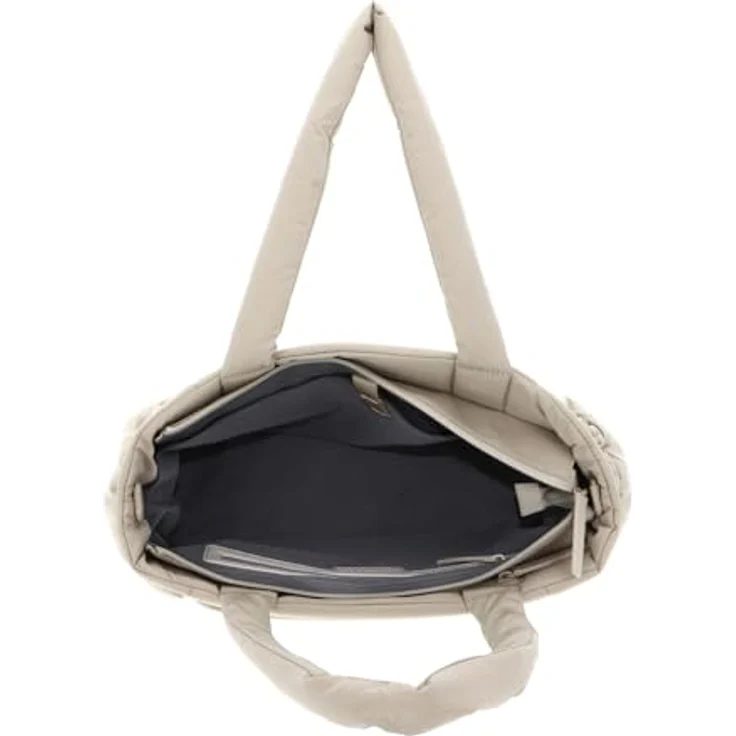 Kapten & Son Hellvi Cloud, Umhängetasche aus recyceltem PET, wasserabweisend, beige, für 13 Zoll Laptops – Bild 5