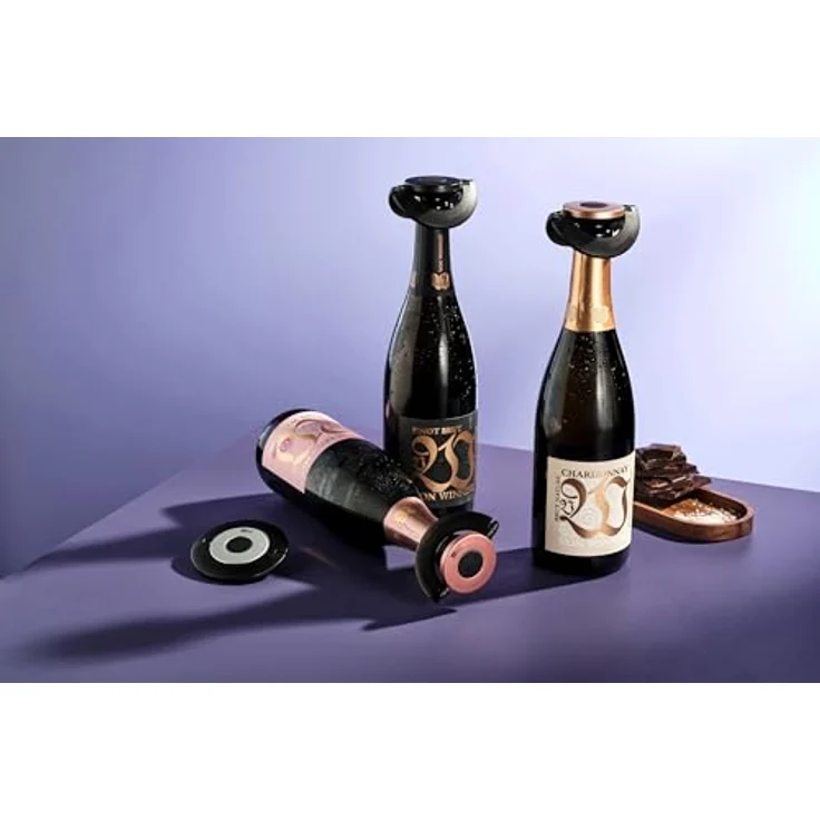 Adhoc Champagner-Stöpsel GUSTO, Schwarz – Bild 13
