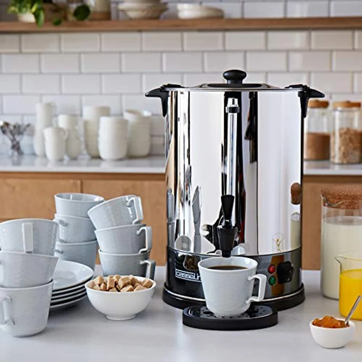 CASSELIN CPC100S Kaffeevollautomat 100 Tassen Sp, Edelstahl – Bild 3