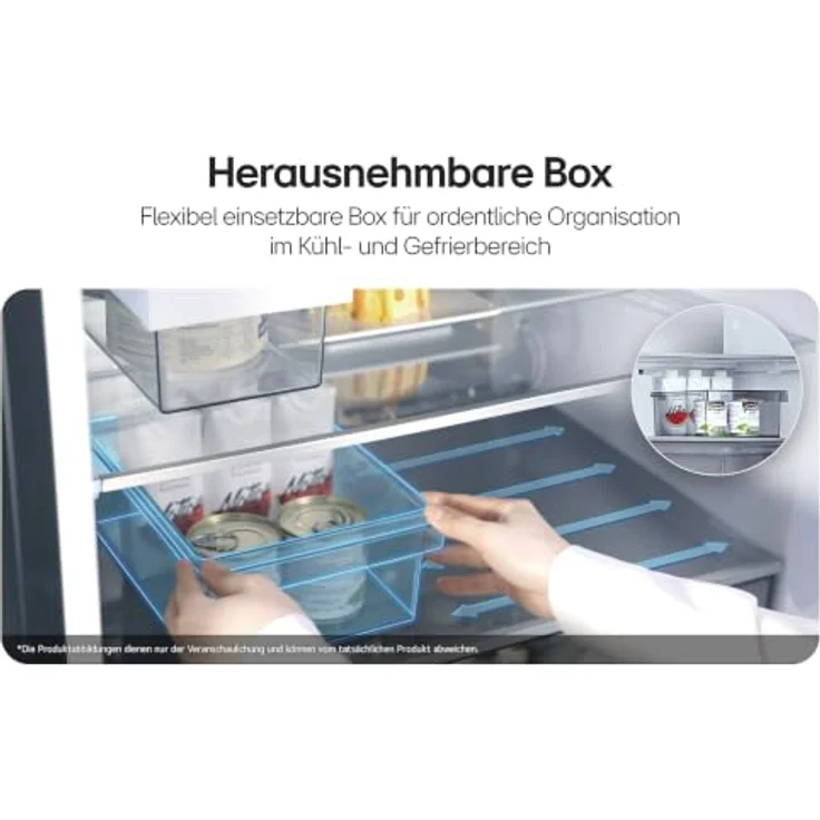 LG GBGW92GCEV, Kühl-Gefrierkombination mit 465 l, NoFrost, Fresh Zone Fach, Schwarz – Bild 7