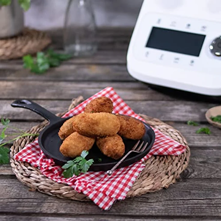 Ufesa TotalChef RK3 Multifunktions-Küchenmaschine, 30 Funktionen, Kapazität 3,5 l, LCD-Display mit Touch-Tasten, integrierte Waage, Inklusive Rezeptbuch PDF Weiß – Bild 3