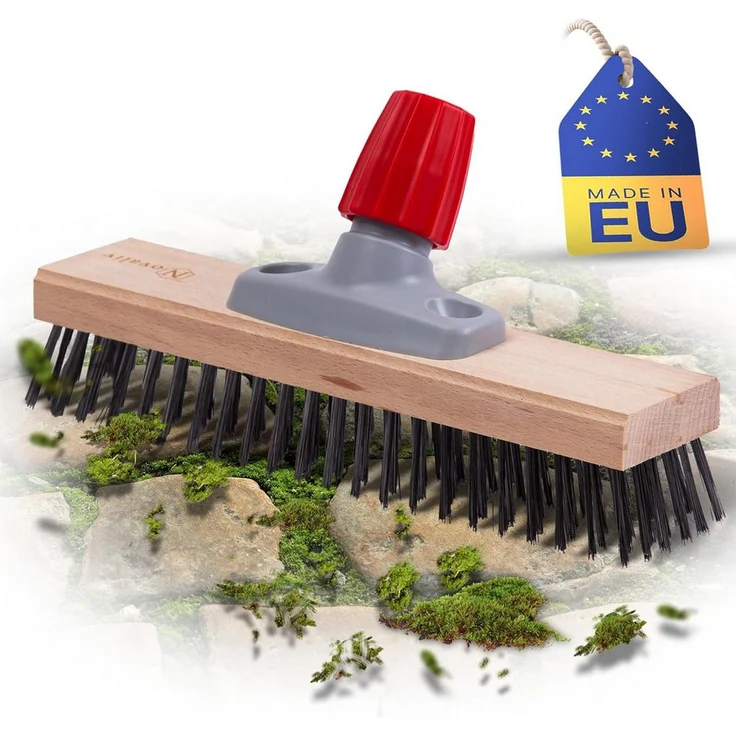 Novaliv Kehrgarnitur 31187-1x, Robuster Drahtbesen für effiziente Moosentfernung, 30 cm breit, multifunktional einsetzbar