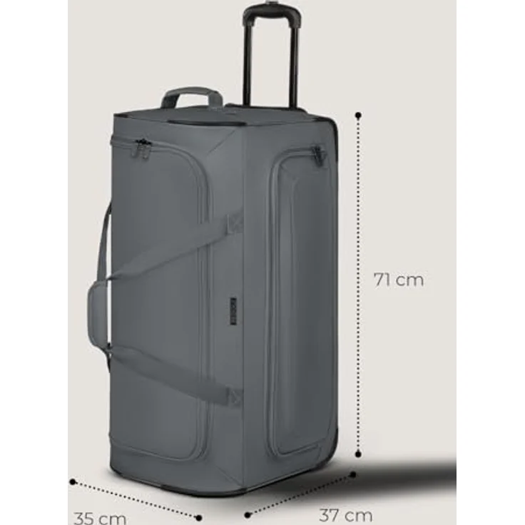 Redolz Duffle Essentials 2 Rollen Reisetasche 71 cm grey – Bild 6