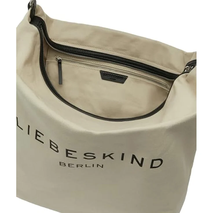 Liebeskind Clea Schultertasche, 42 cm, grau, 100% Canvas, 42 cm x 17 cm x 51 cm – Bild 4