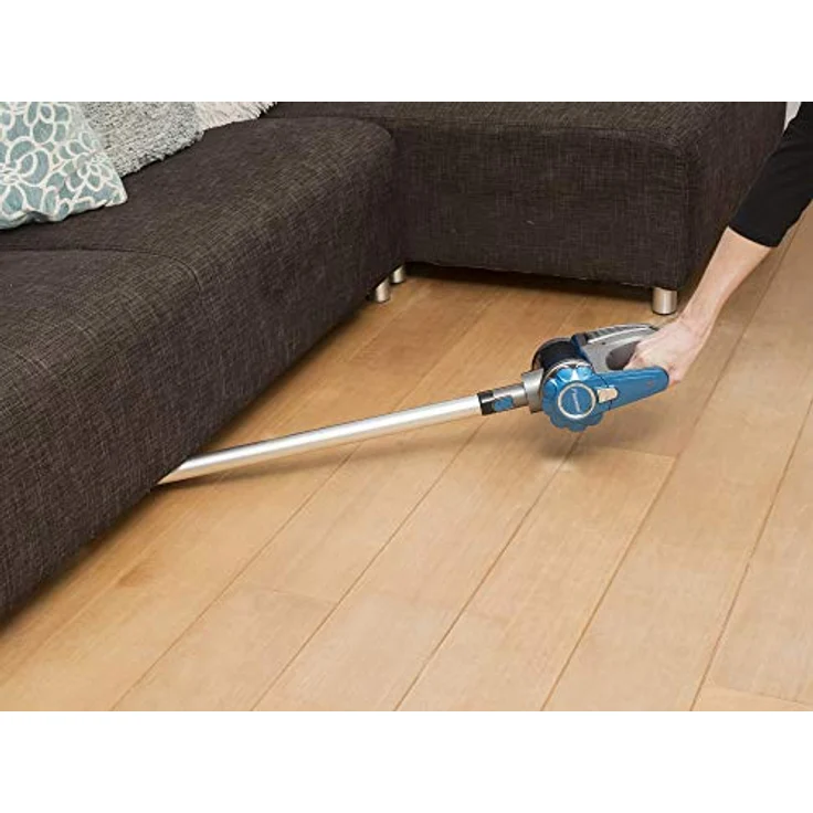 Bestron Kabelloser Handstaubsauger mit Stab, Beutellos, Kapazität: 0,6 l, 120 Watt, Blau-Grau – Bild 12