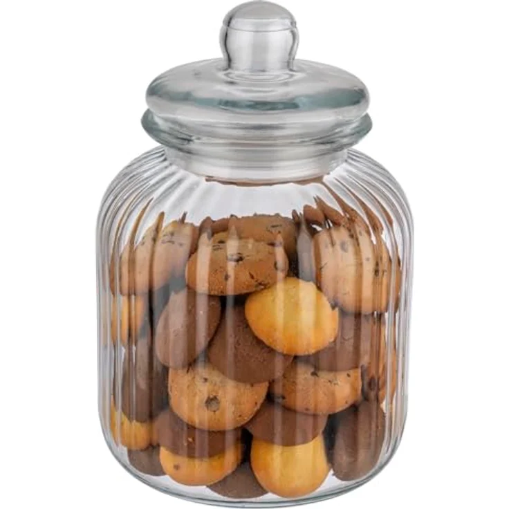 Assheuer + Pott APS 82269 Vorratsglas COOKIEGO, transparent, Ø 17,5 cm, 27 cm hoch, 3,7 Liter Fassungsvermögen – Bild 2