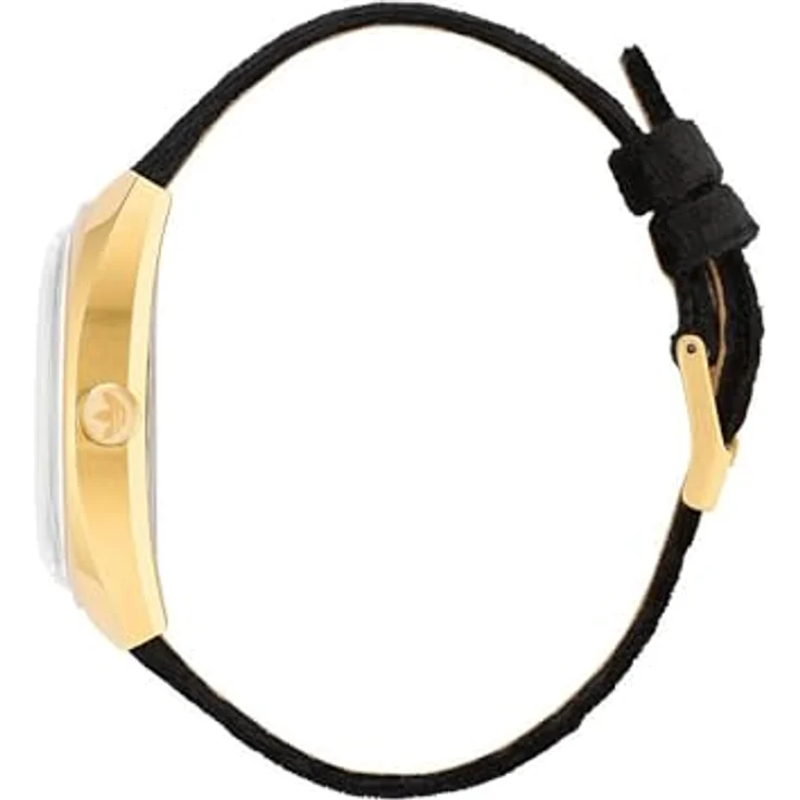 adidas Originals Quarzuhr Edition One, Edelstahlgehäuse, Textilarmband, schwarz-gold – Bild 2