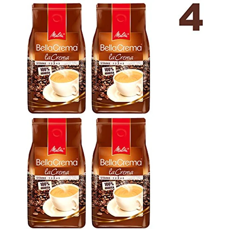 Melitta Kaffee BellaCrema LaCrema ganze Bohne, mittelstarke Kaffeebohnen, 1000g – Bild 2