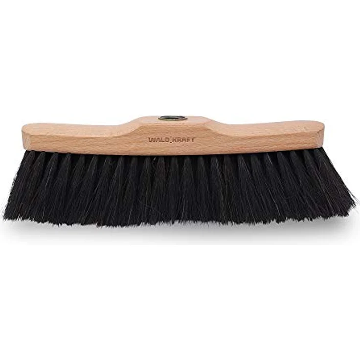 Zimmerbesen Rosshaar schwarz 28 cm | Stuben-Besen mit Gewinde aus Buchenholz FSC 100% | Kehrbesen Made in Germany (1, Stubenbesen Rosshaar) – Bild 2