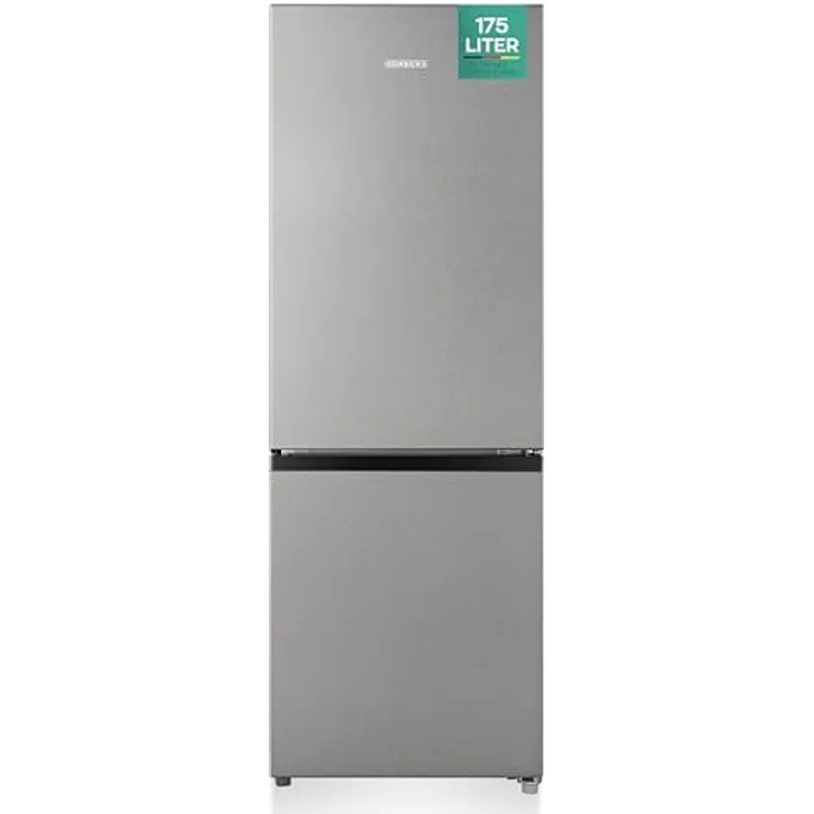 Heinrich´s Kühlgefrierkombination 175Liter, LED Innenraumbeleuchtung, leise 39dB, (inox)