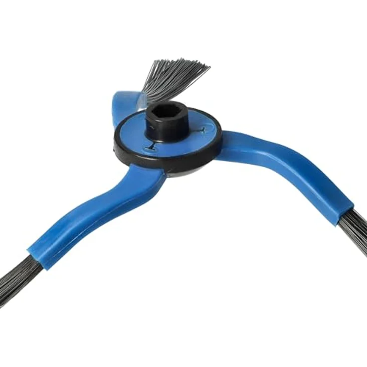 vhbw Bürste passend für Samsung Navibot SR8843, SR8844, SR8845, SR8841, 3-Arm Seitenbürsten, schwarz/blau, 4er Pack – Bild 6