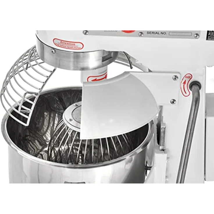 GastroHero Planetenrührwerk 20L, professionelle Teigknetmaschine mit 3 Geschwindigkeitsstufen und Edelstahlkessel – Bild 5