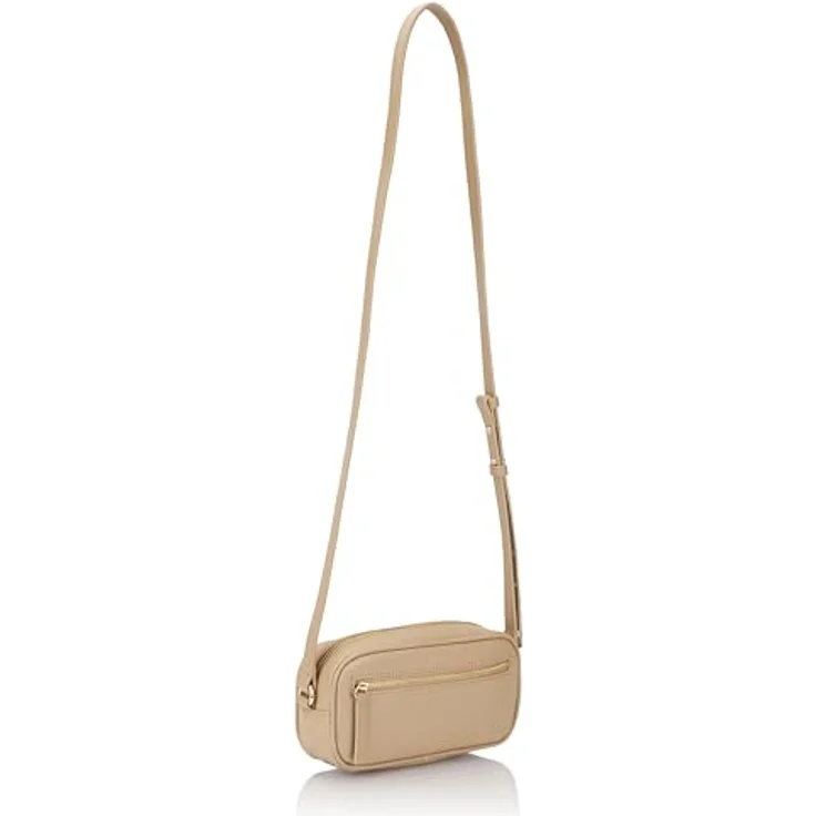 Tommy Hilfiger Umhängetasche Women TH REFINED CAMERA BAG Crossover, Damen Tasche Handtasche Beige – Bild 2