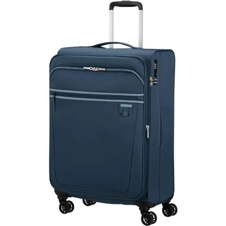 American Tourister AEROSPIN Trolley, Unisex Koffer mit TSA Lock, Indigo – Bild 3