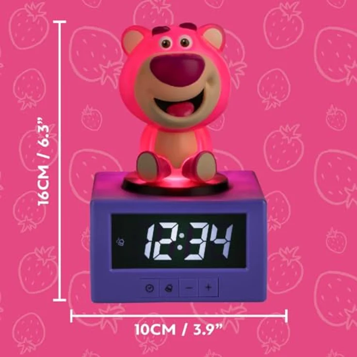 Paladone Products Toy Story Icon Wecker Lotso, offiziell lizenzierter Wecker für ein unterhaltsames Aufstehen – Bild 5