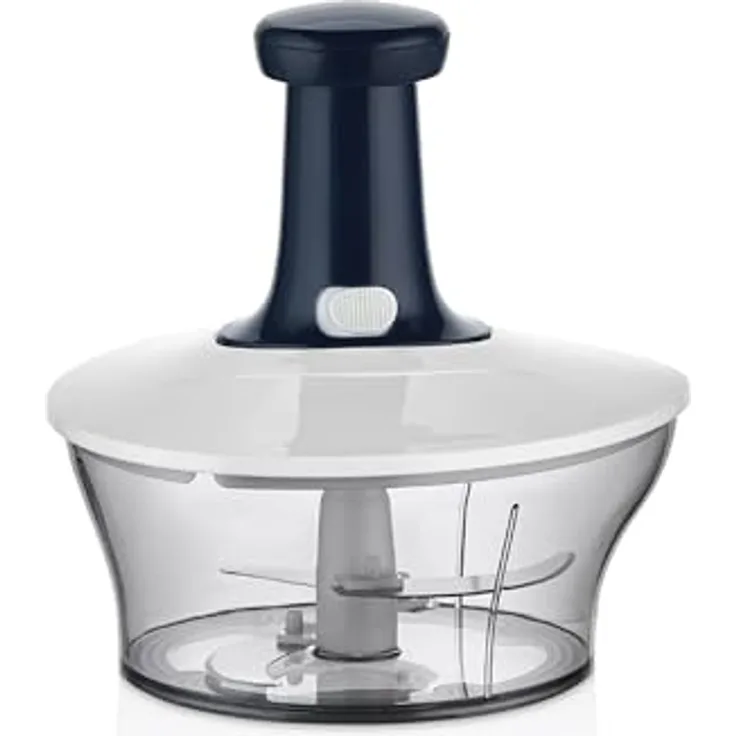 Vip Ahmet Basmalı El Rondosu, Kırmızı 1500 ml, Lebensmittelzerkleinerer mit 3-Klingen-System und BPA-freiem Design