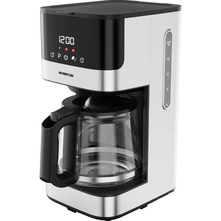 Inventum KZ812D, Filterkaffeemaschine mit 1,5l Glaskanne, einstellbarer Kaffeestärke, integrierter Timerfunktion und Warmhalteplatte