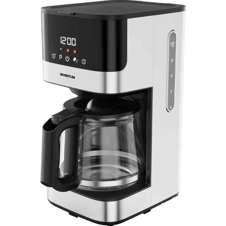 Inventum KZ812D, Filterkaffeemaschine mit 1,5l Glaskanne, einstellbarer Kaffeestärke, integrierter Timerfunktion und Warmhalteplatte