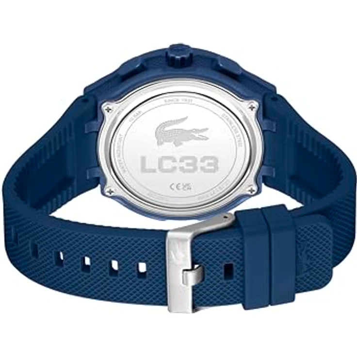 Lacoste LC33 Analoge-Digitale Multifunktions-Quarzuhr für Herren mit Blauem Silikonarmband, 44mm Gehäuse, 10ATM wasserdicht – Bild 4