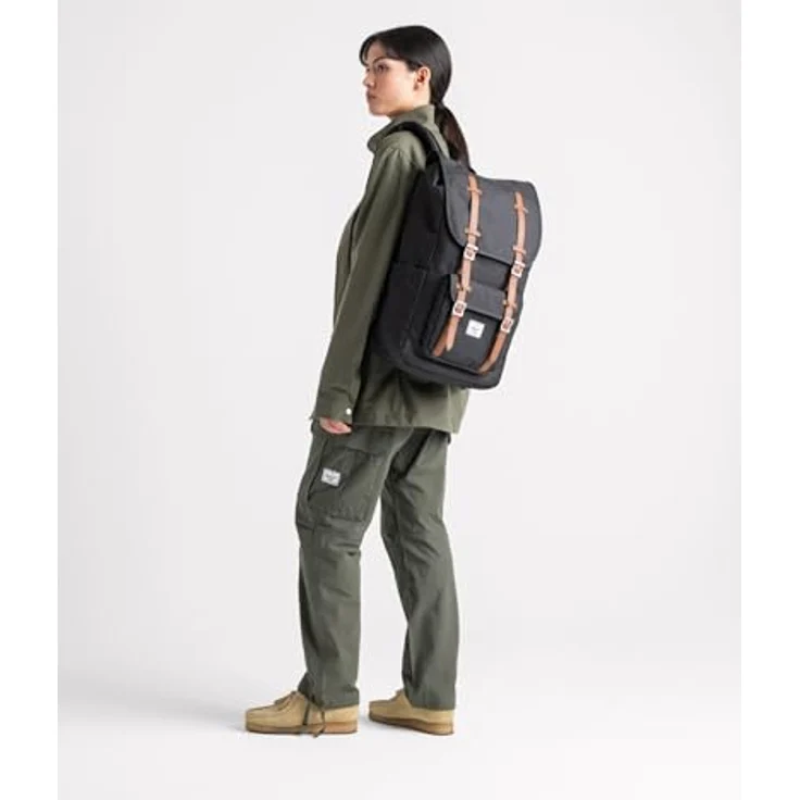 Herschel Heritage 2 Rollen Trolley M, 77 cm, grau, 100% Polyester – Bild 3