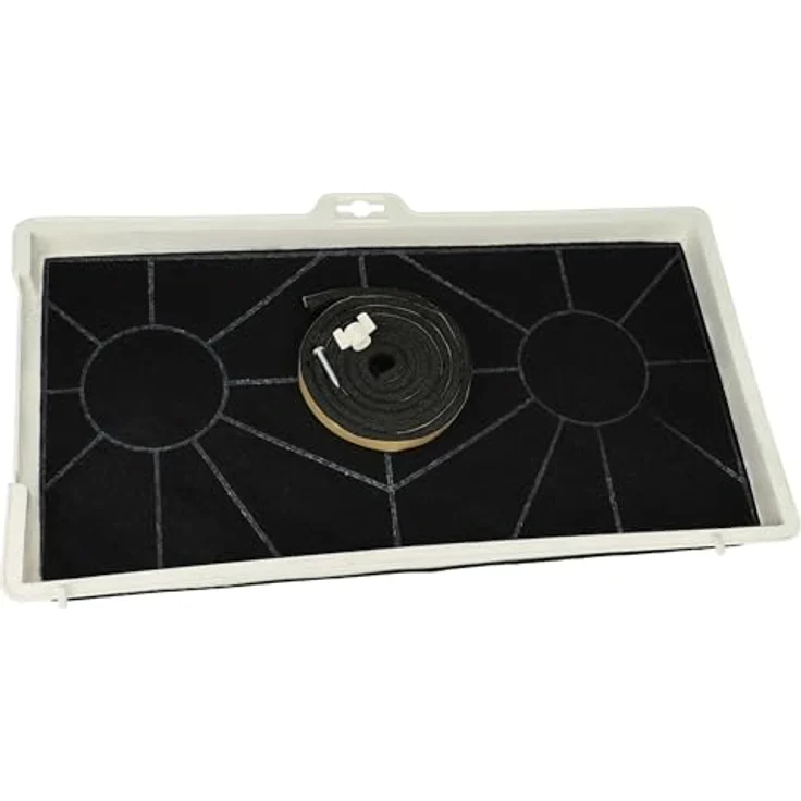 vhbw Aktivkohlefilter Ersatz für Neff Z5155X0 für Dunstabzugshaube, verbesserte Umluft, schwarz/weiß – Bild 1