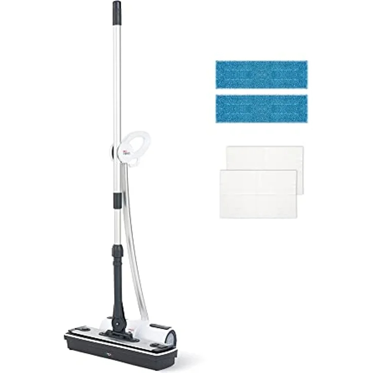 Moppy PTEU0281 Polti Dampfbodenwischer ohne Kabel, Cordless für Hartböden und vertikale waschbare Flächen, entfernt und vernichtet 99,9% der Viren, Keime und Bakterien, 0.7 L, 1500 W, weiß – Bild 2