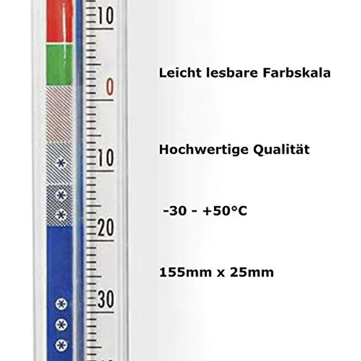 TronicXL 2 Stück Profi Kühlraum Thermometer kühlraumthermometer -30 - +50°C Lagerraum Klimatechnik Kühlung Gefrierschrank Tiefkühle Kühltruhen Tiefkühl Lebensmittel zb für Metzger Metzgerei – Bild 2