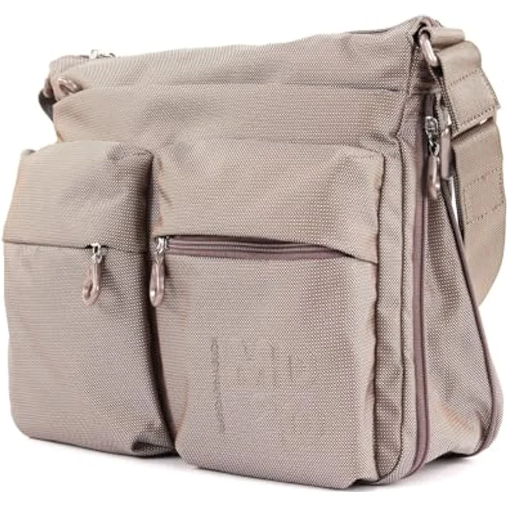 Mandarina Duck MD20 QMTX6 Umhängetasche, geräumig für A4-Unterlagen, Braun – Bild 3