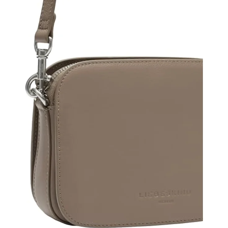Liebeskind Luka Umhängetasche aus 100% Leder, 20 cm x 7 cm x 14 cm, grau – Bild 4