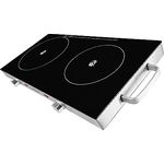 Gutfels Doppel-Kochplatte COOK 4010 | Cerankochfeld 2 Platten 2800 W | Herdplatte 2 Kochfelder aus Glaskeramik | Kochplatten 2er elektrisch inkl. Überhitzungsschutz