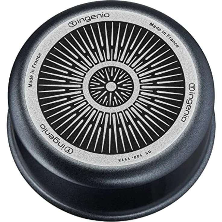 Tefal Ingenio XL Force 4-teiliges Kasserollenset, Antihaftversiegelung, Thermo-Signal, alle Herdarten außer Induktion, grau/blau – Bild 5