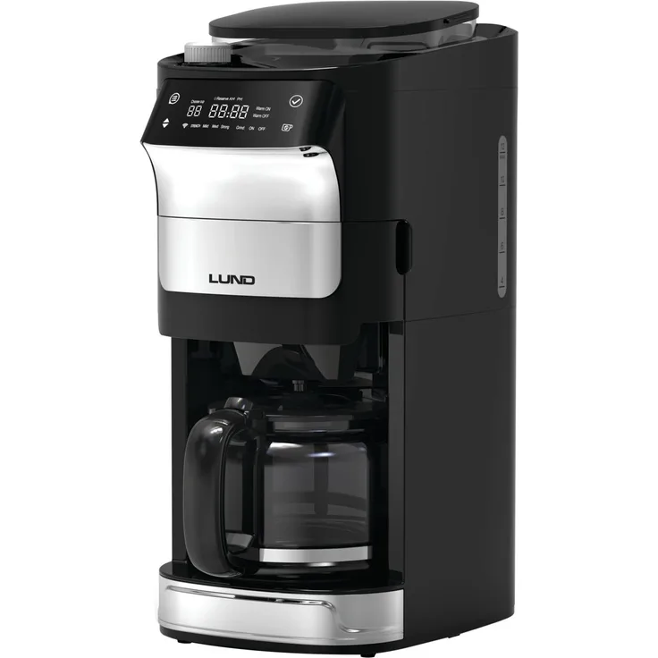 LUND Filterkaffeemaschine mit Mahlwerk und Timer, 1,5 l, 1050 W, bunt